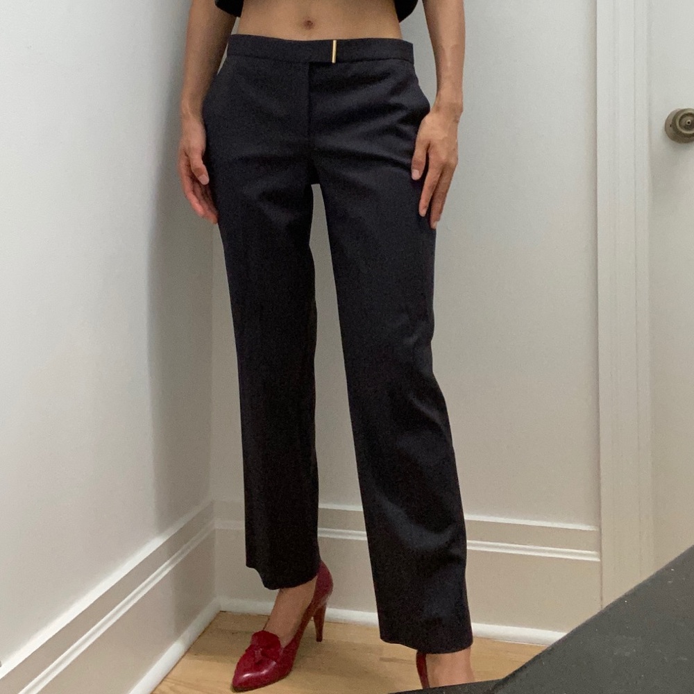 NWT Salvatore Ferragamo Pants Slacks Size 38 Black